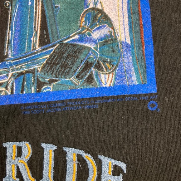 Vintage Harley Davidson Shirt Mens XL Black 1998 New York City Live To Ride 90s - Picture 8 of 14